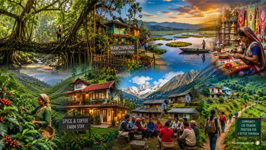 India’s Colourful Rural Escape Eco & Village Tourism Experiences with root bridges, villages, mountains