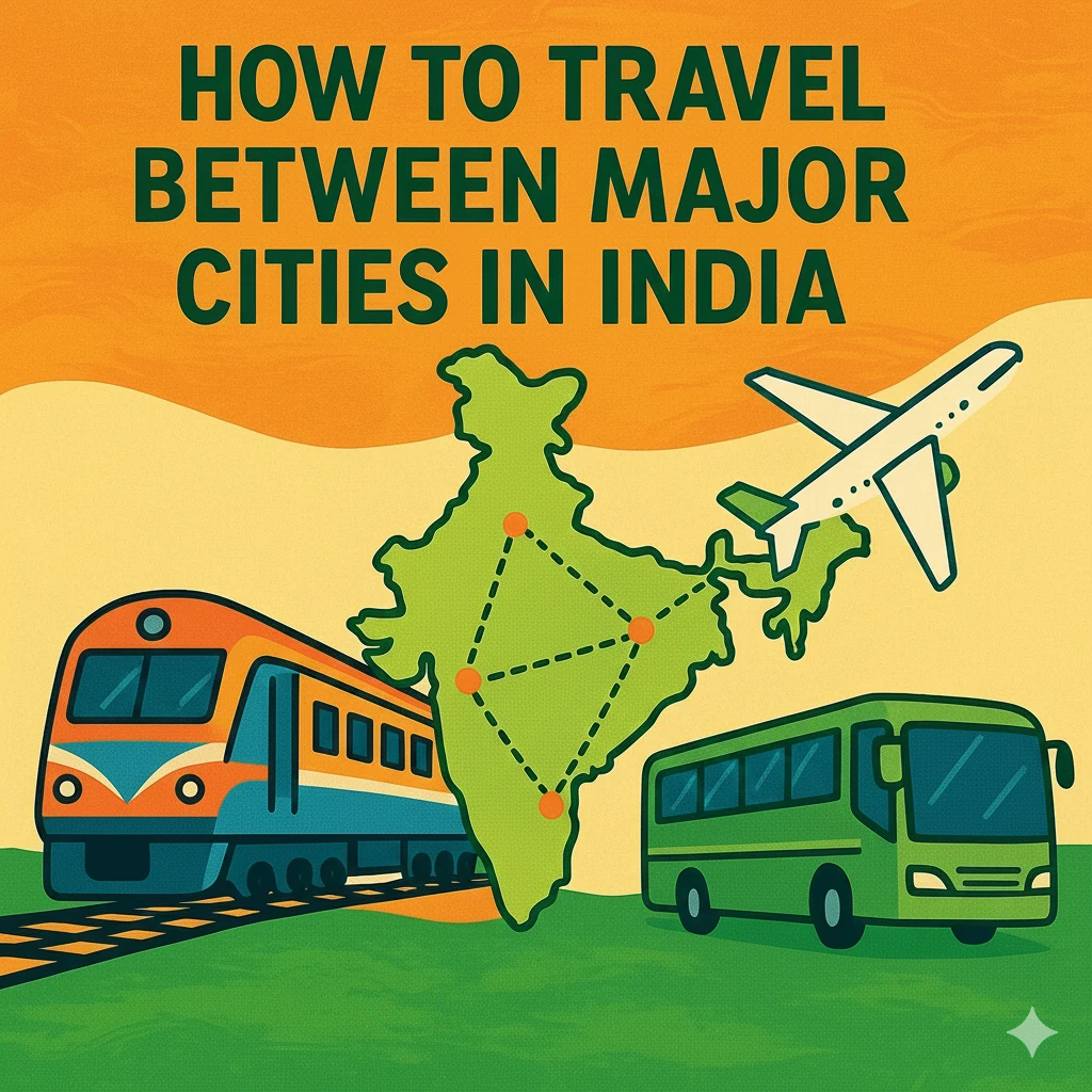 🌍 How to Travel Between Major Cities in India: Complete Train, Flight & Bus Guide 🌍 How to Travel Between Major Cities in India: Complete Train, Flight & Bus Guide