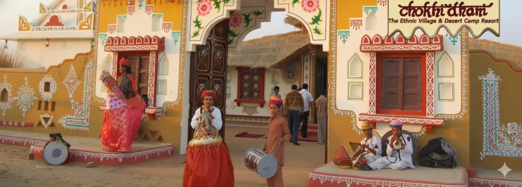 Chokhi Dhani: A Vibrant Taste of Rajasthan. Chokhi Dhani Jaipur ethnic village Rajasthani culture experience guide.