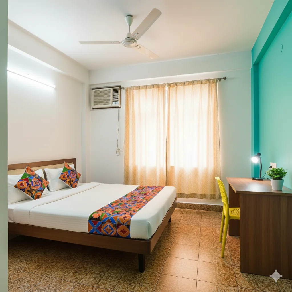 Budget Rooms: Clean and Comfortable Stays Budget hotel room clean bed AC fan desk guide