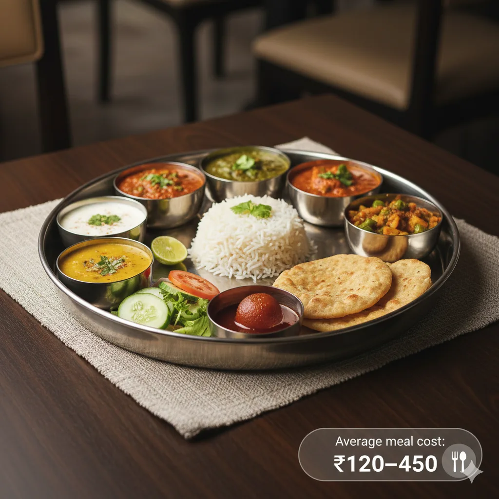 Indian Thali: A Feast on a Budget Indian Thali meal cost budget travel blog post