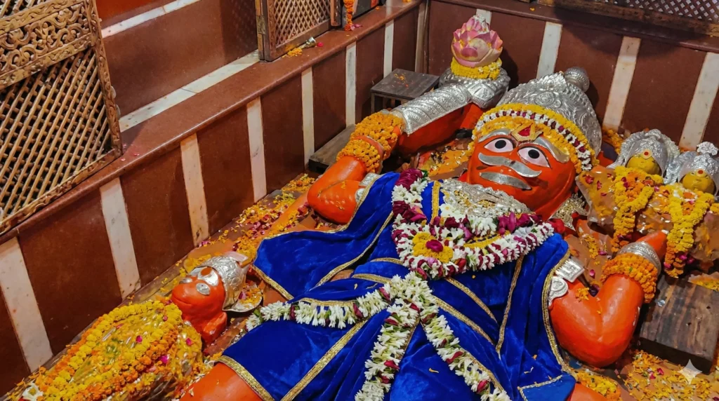 Lete Hanuman Ji Sacred Protector Of Sangam Lete hanuman ji reclining statue at prayagraj sangam temple guide.