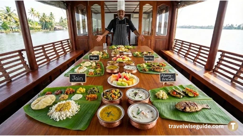 Kerala Houseboat Customized Food Menu For Every Diet Kerala houseboat food menu customized for vegan jain and non-veg