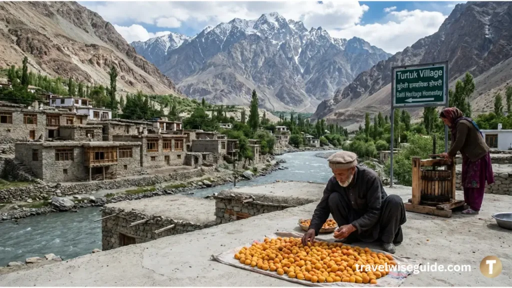Turtuk Village Golden Apricots A Taste Of Balti Heritage Turtuk village apricot cultivation showing traditional sun-drying