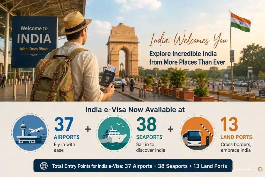 India E-Visa: Explore Incredible Arrival Gateways Today India e visa infographic listing exact arrival statistics for readers.