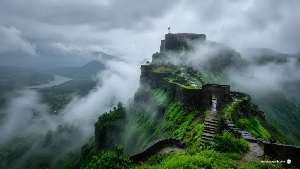 Raigad Fort Wrapped In Monsoon Mist Western Ghats Travel Guide